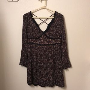 Cute floral dress-perfect for fall!